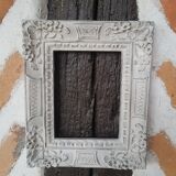 Linen patinated molded frame