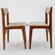 1960s Set of 4 Danish Teak Dining Chairs, Restored