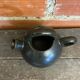 Vintage 1970s Black Ceramic Jug Pitcher Cruche Chevrette