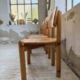 Set of 4 Daumiller pine chairs