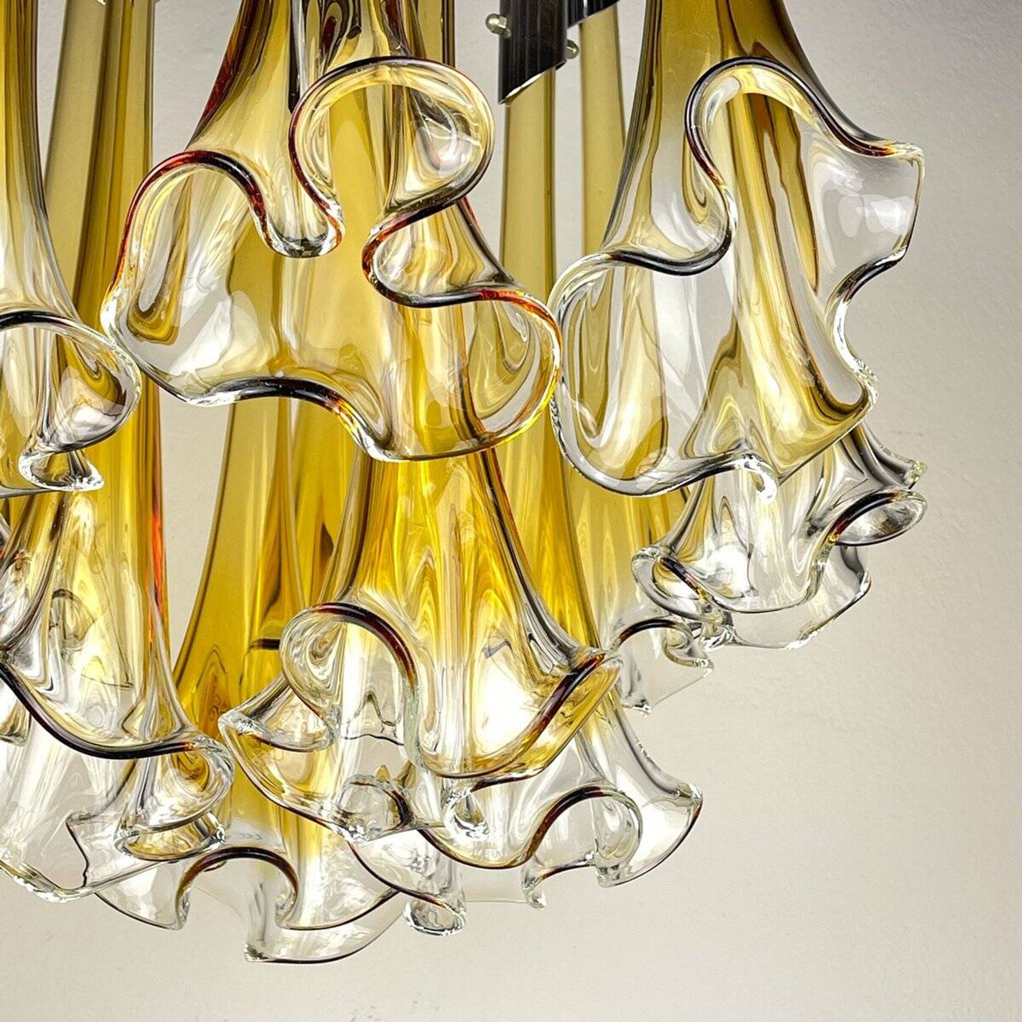 Vintage Italian Murano chandelier by Venini, 1960s