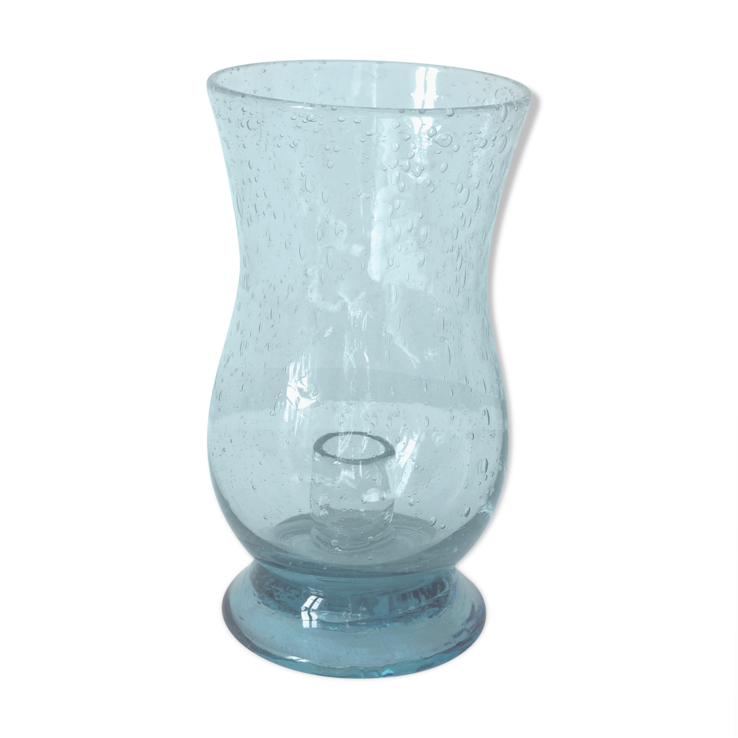 Biot glass candlestick