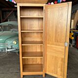 Solid wood cabinet / storage unit with one door.