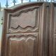 Pair of antique oak wardrobe doors