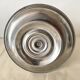 Vintage tiered display stand, stainless steel rotating server Alessi Fratelli