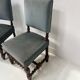 Pair of Louis XIII style twisted oak chairs from the 19th century.