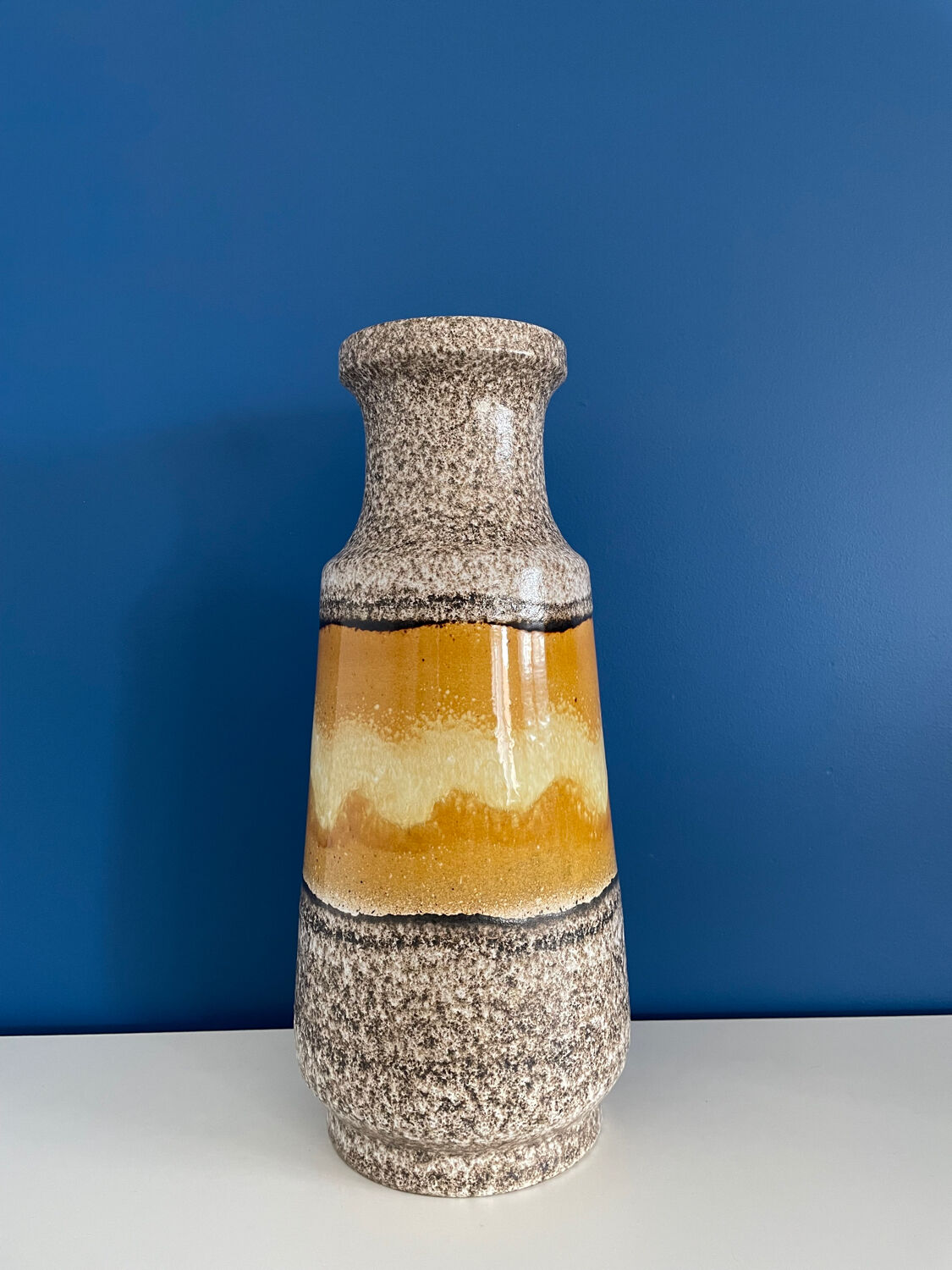 Large ceramic vase west germany bay