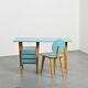Ensemble bureau et chaise par André Sornay, Sornay Meubles Lyon 1955