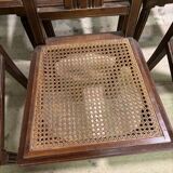 Set of six art deco chairs