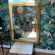 Miroir mural authentique Deknudt (Belgique) - Doré - 122 cm