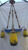 Art Deco glass paste chandelier