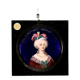 Ancient painting, portrait of a noble lady, Limoges enamels '800