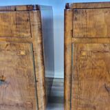 Art Decò Bedsides in Walnut