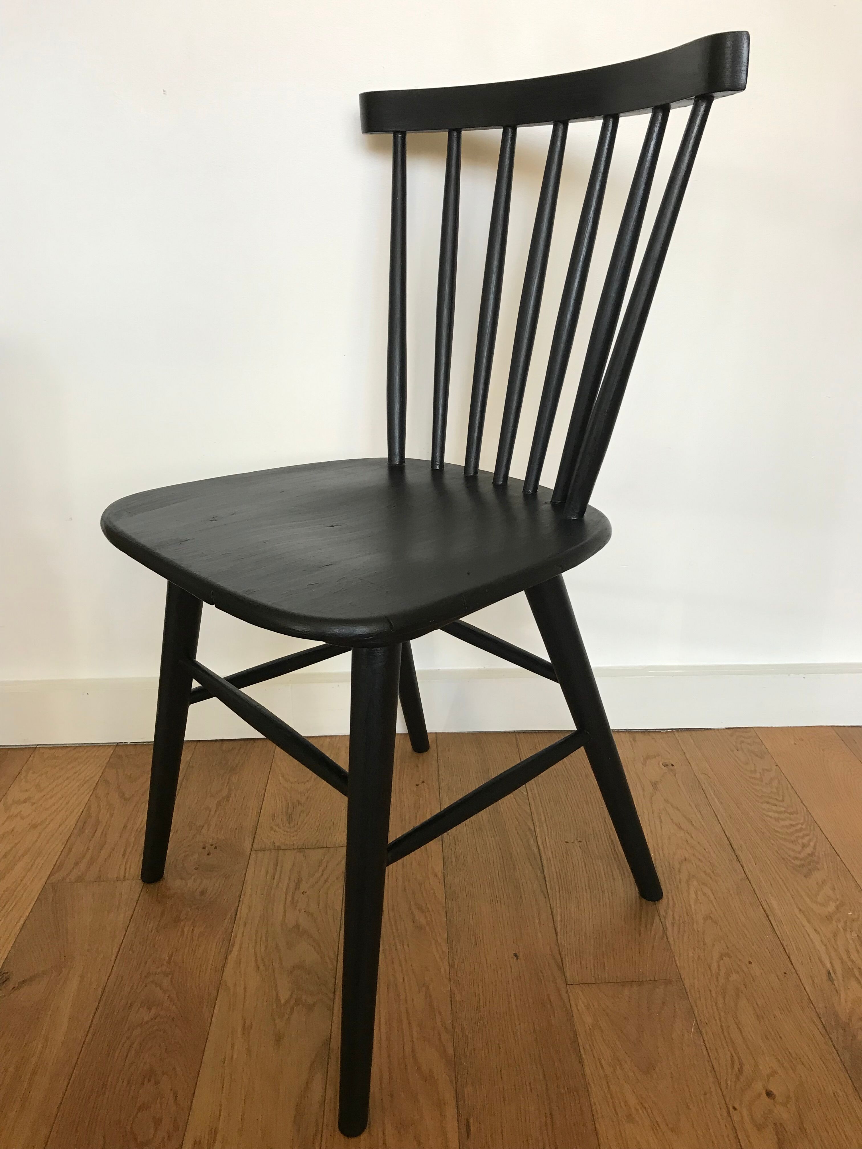 Black wooden chair
