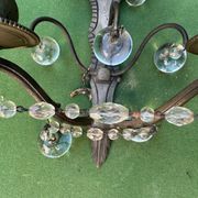 Pair of Art Nouveau / Art Deco Border Period Wall Lights 1920