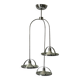 Mid-century modern triple shade ceiling light by Reggiani, 1960s, Italy.