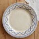 Old Gien Aurélie plate – Ivory earthenware with Lesage fabric pattern