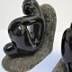 Pair of sculptural ceramic bookends design 70s