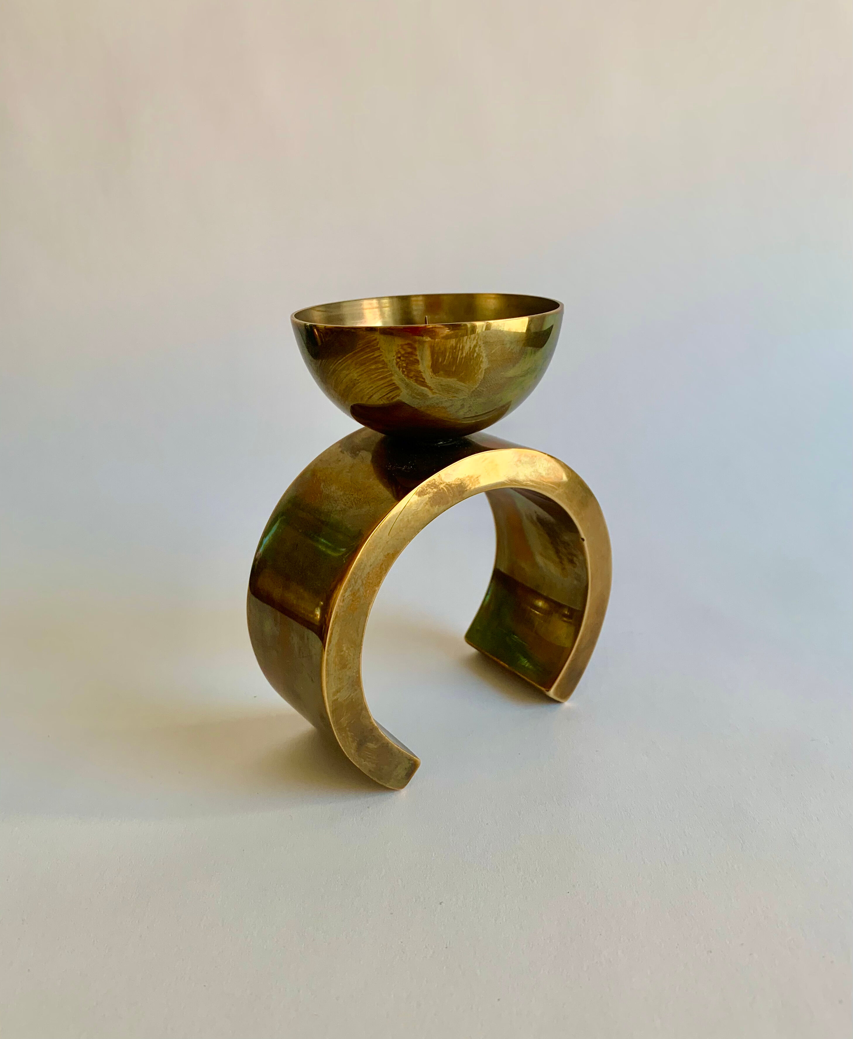 Brass candlholder, 1960s