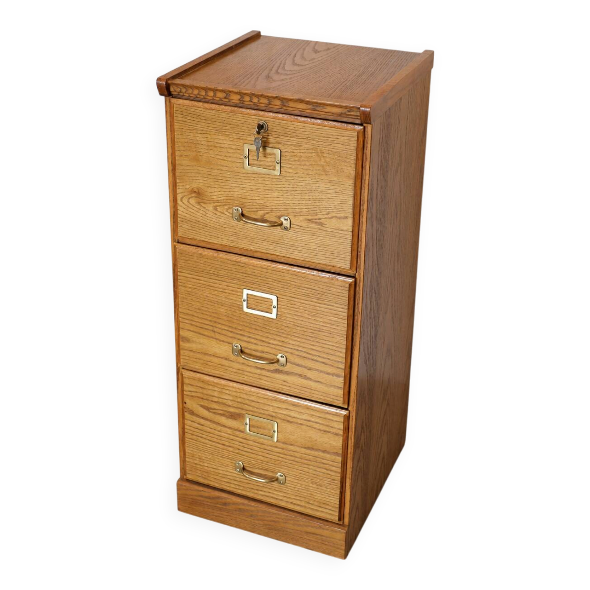 Vintage filing cabinet with three drawers