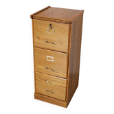 Vintage filing cabinet with three drawers