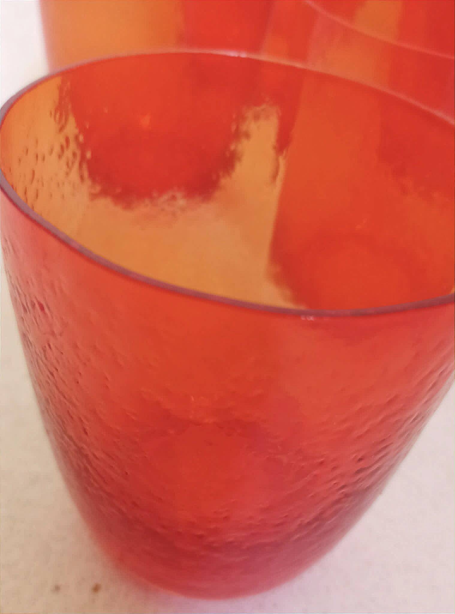 Service à orangeade 9 verres et 1 pichet Années 60