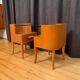 A pair of bedside tables by Axel Larsson, Bodafors, Sweden, 1940s.