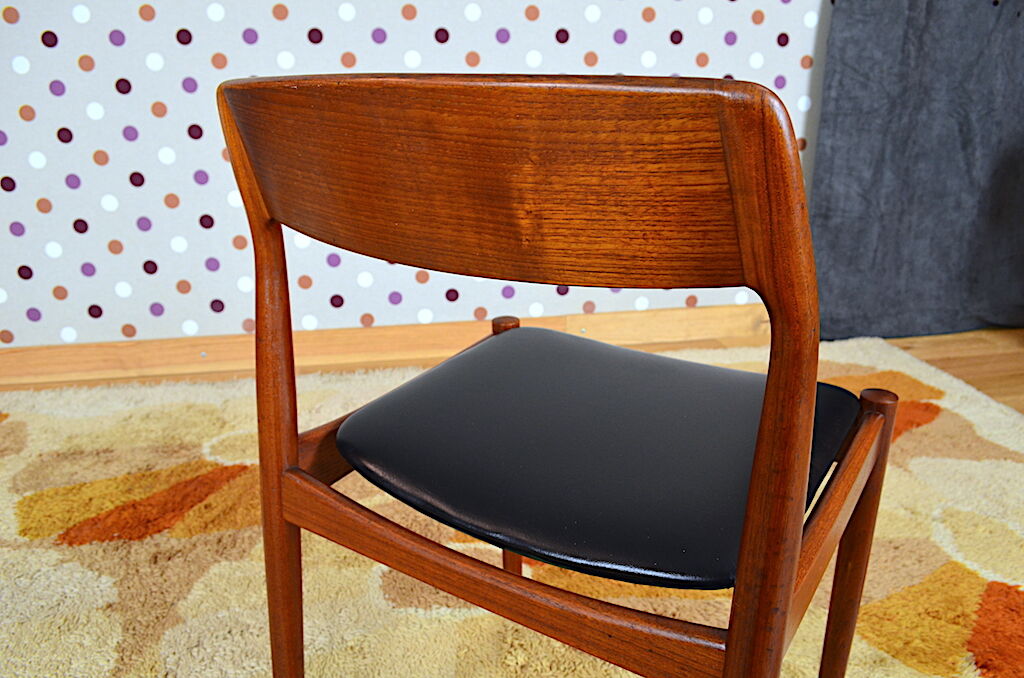 4 Chaises Danoise en Teck Norgaard Johannes 1966