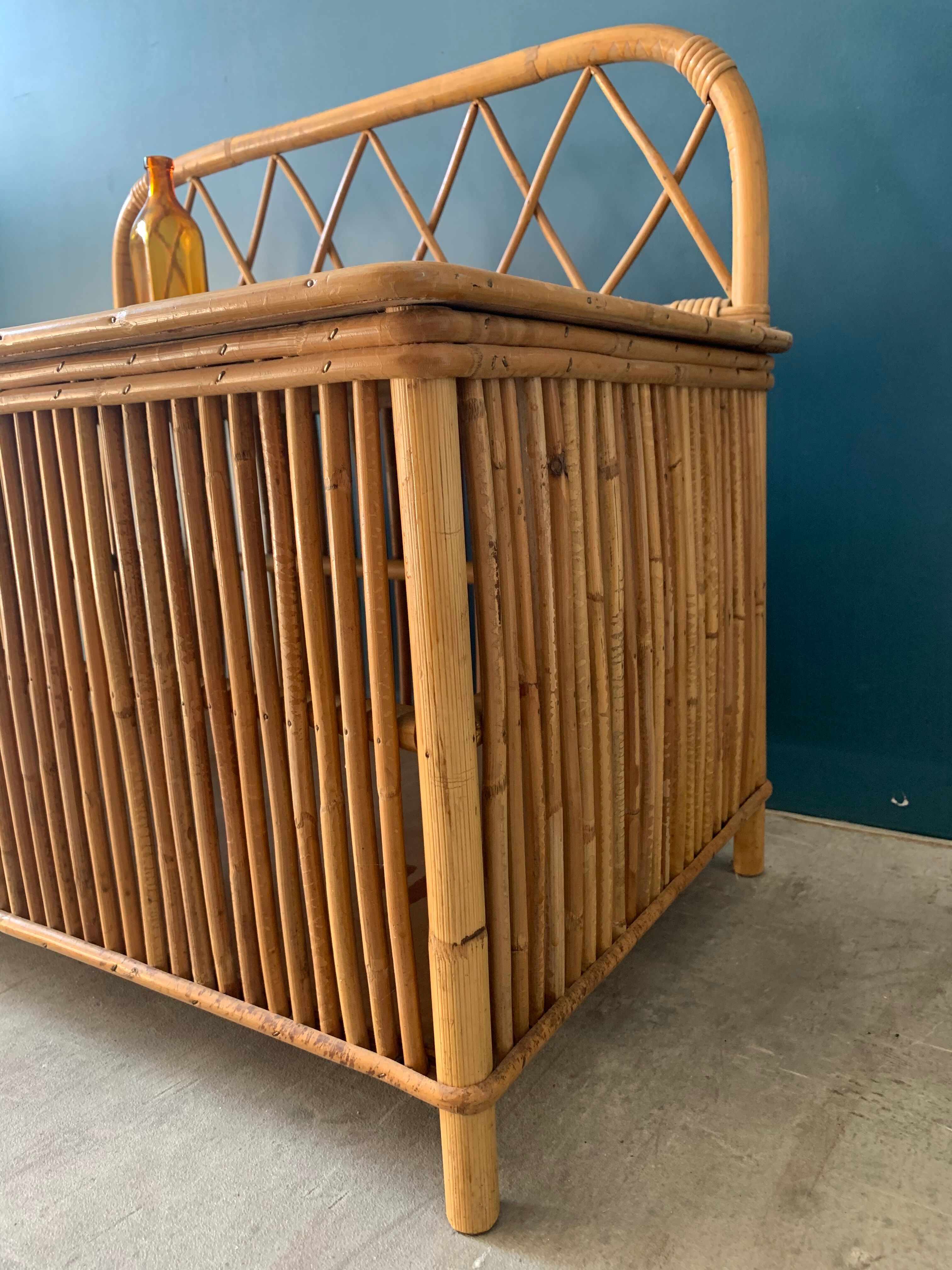 Vintage rattan box