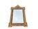 Miroir ancien stuc doré fronton coquille glace ancienne 95 cm