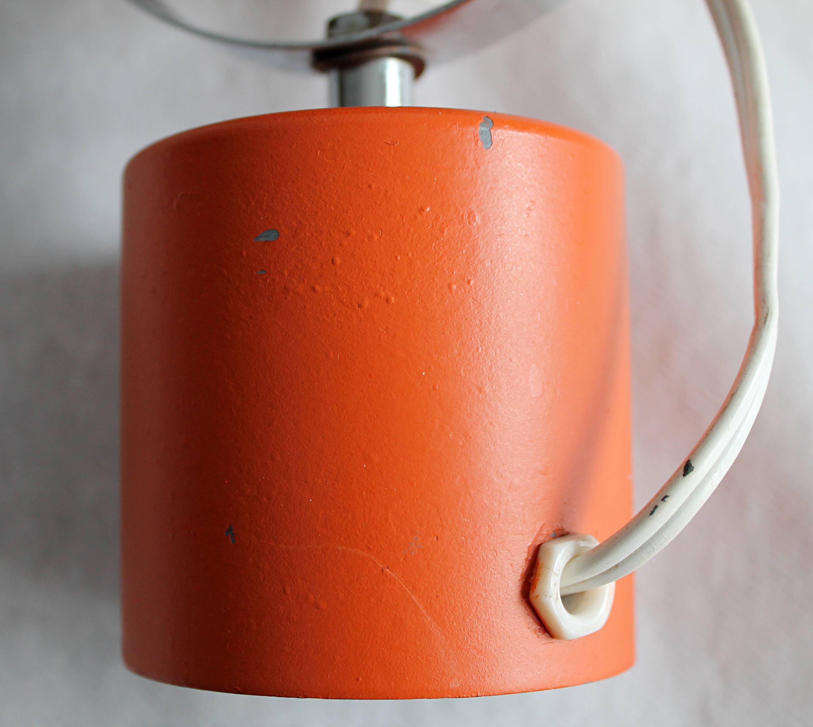 Lamp ball 70 orange metal