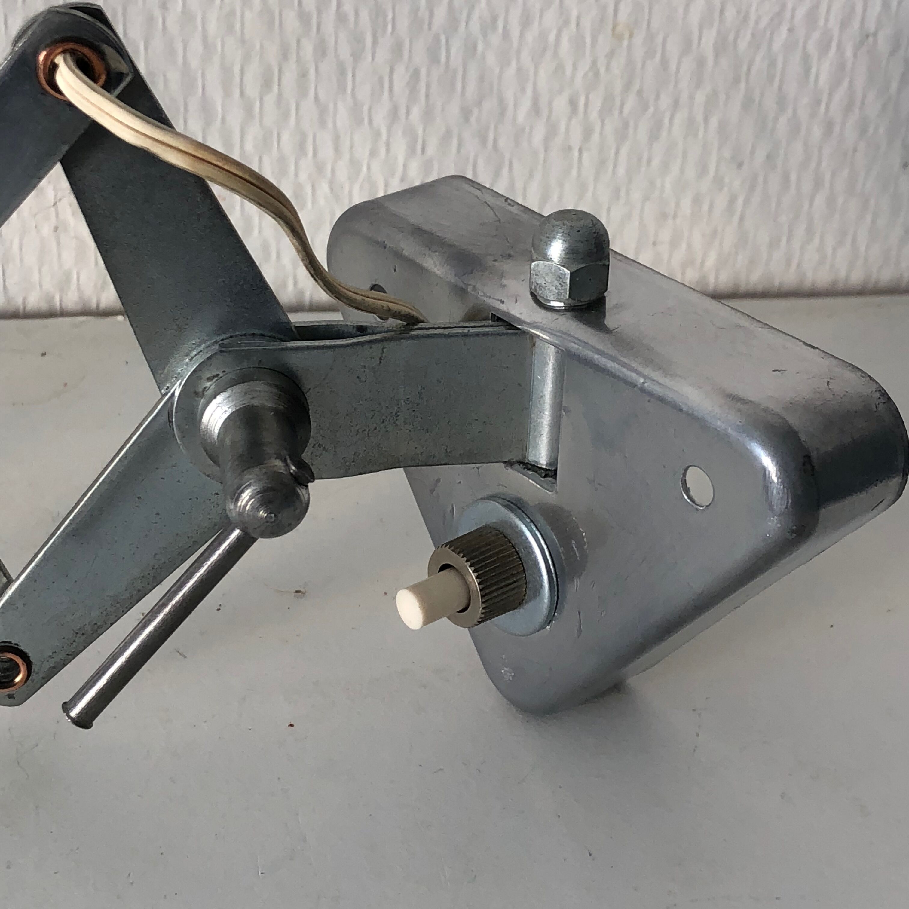 Accordion 60cm chrome Aluminor vintage 1960 lamp