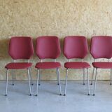 Set of 4 chairs, 1970s