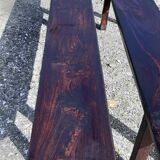 Pair of country banks in chêne