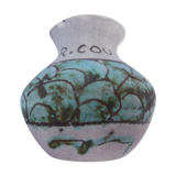 CERAMIC VASE - ABSTRACT DECORATION - R.COUVELAIRE - J.MASSIER - VALLAURIS -