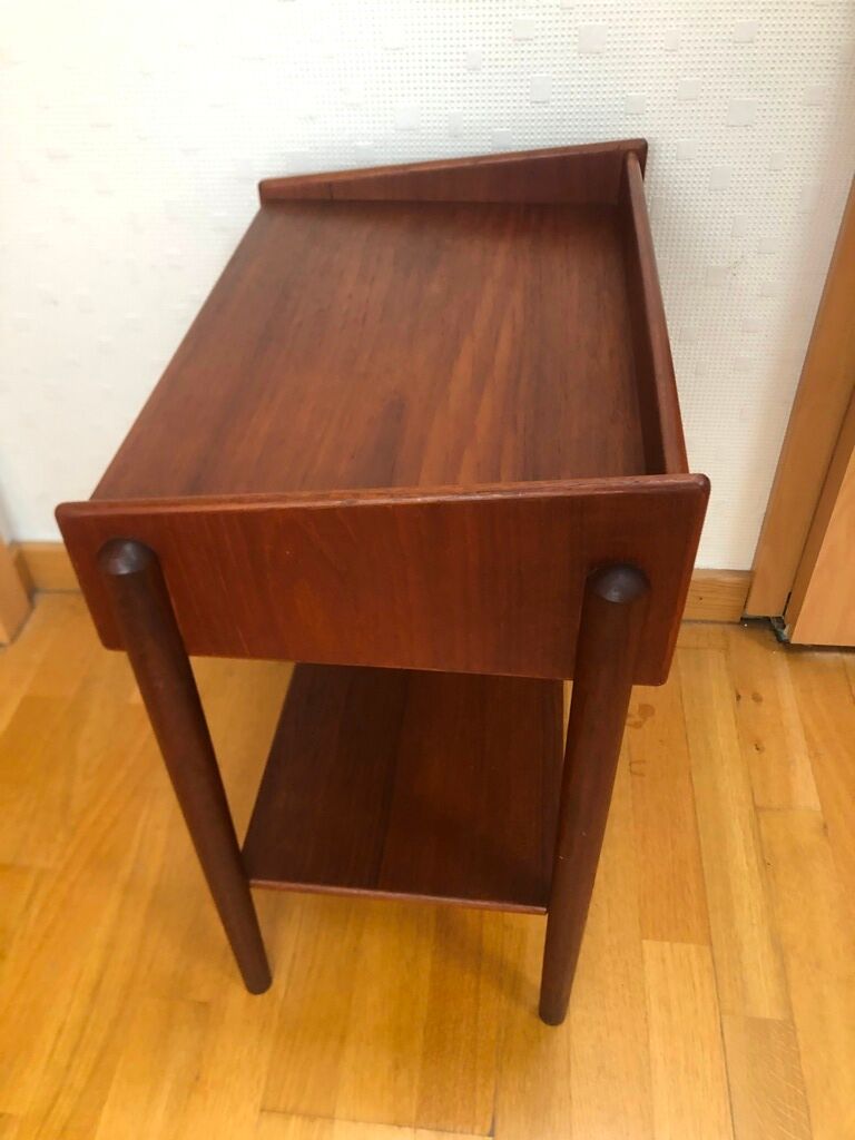 Teak bedside table Denmark 1950 soborg mobler n°148