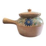Stoneware tureen with floral decoration