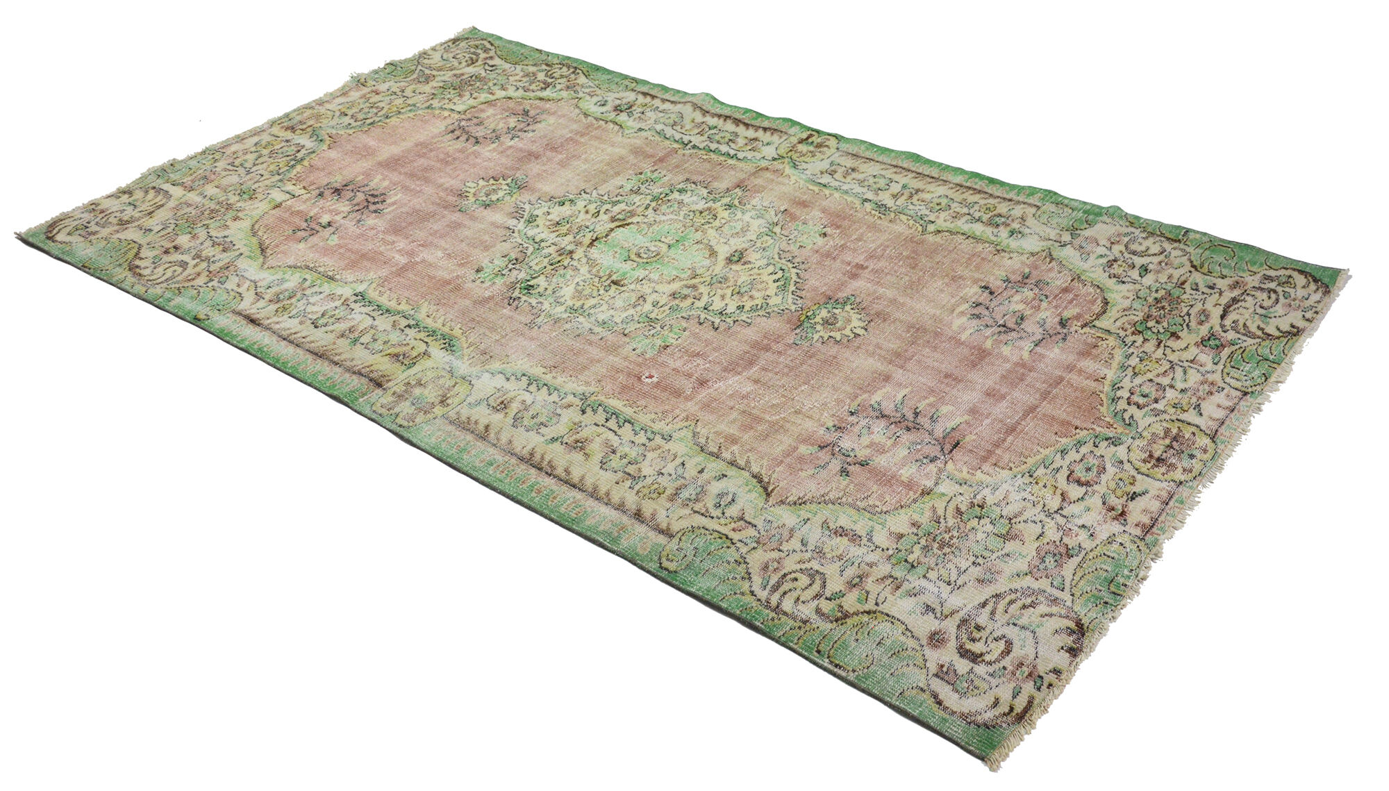Anatolian handmade vintage rug 286 cm x 175 cm