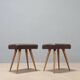 Pair of vintage stools from the 1950s.