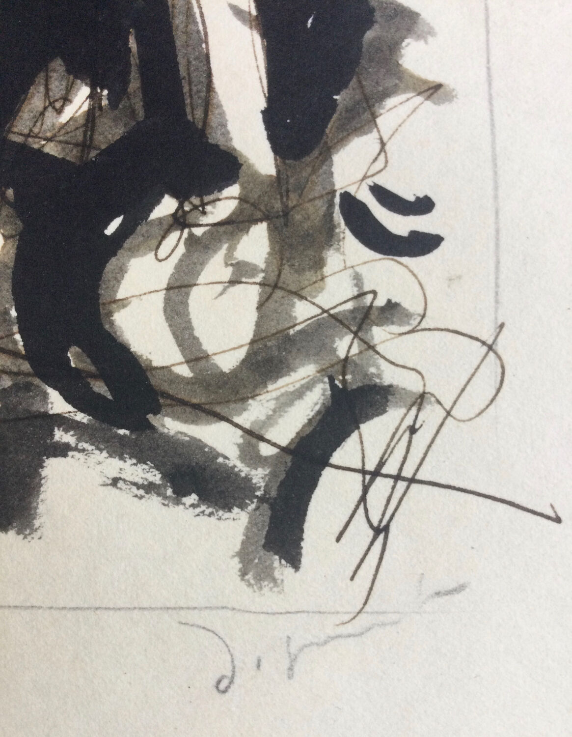 Illustration of Boule de Suif, gouache and ink by André DIGNEMONT.