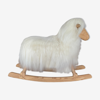 White rocking sheep Danish Crafts-Povl Kjer