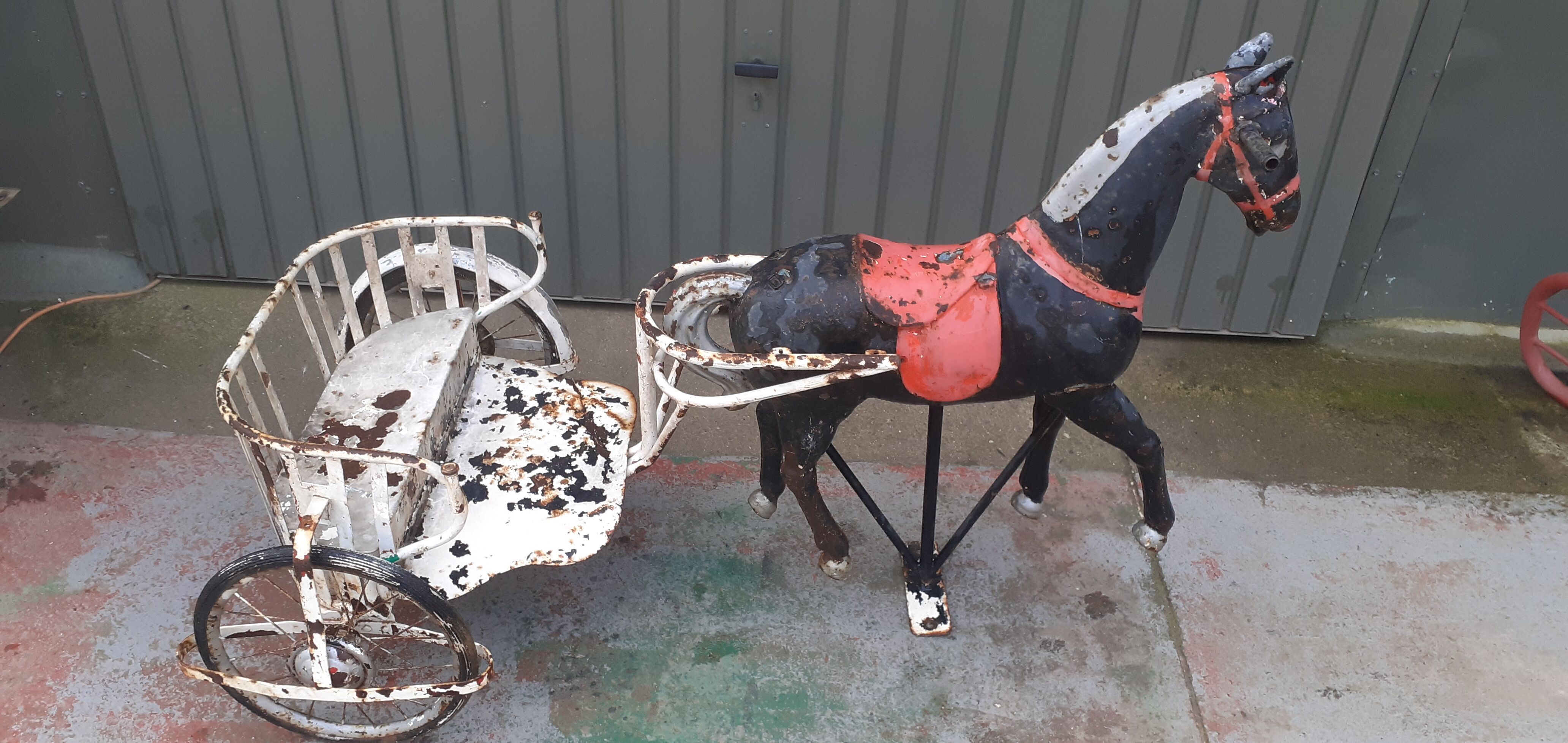 Sulky metal 50s two-seater