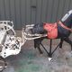 Sulky metal 50s two-seater
