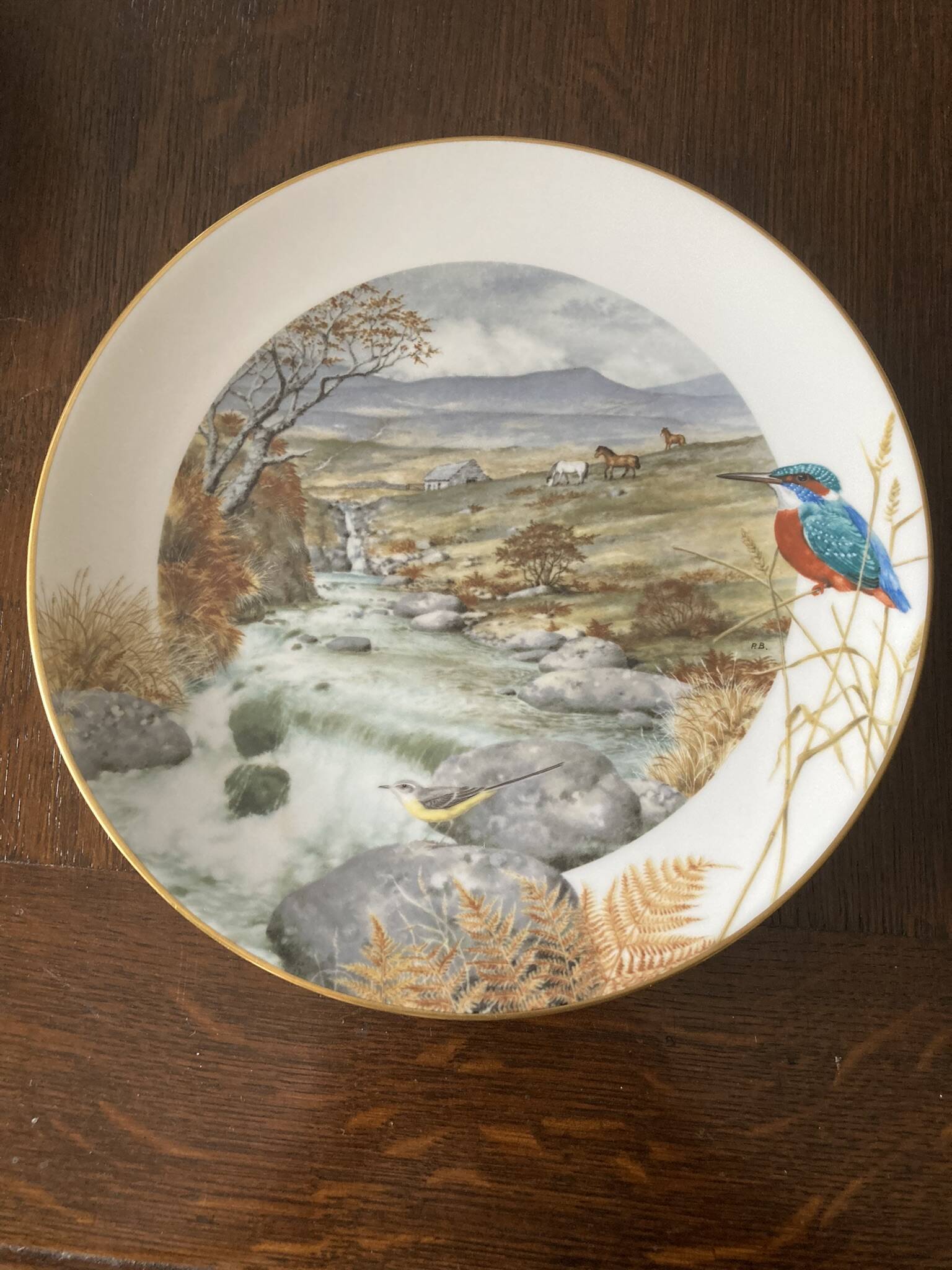 Set of 12 decorative plates Royal Worcester – Peter Barrett – Edition