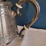 Silver metal coffee maker