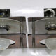 2 wall lamps metal and plexiglass of Jocelyne Trocmé for Oxar 1970