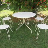 Wrought iron garden living room