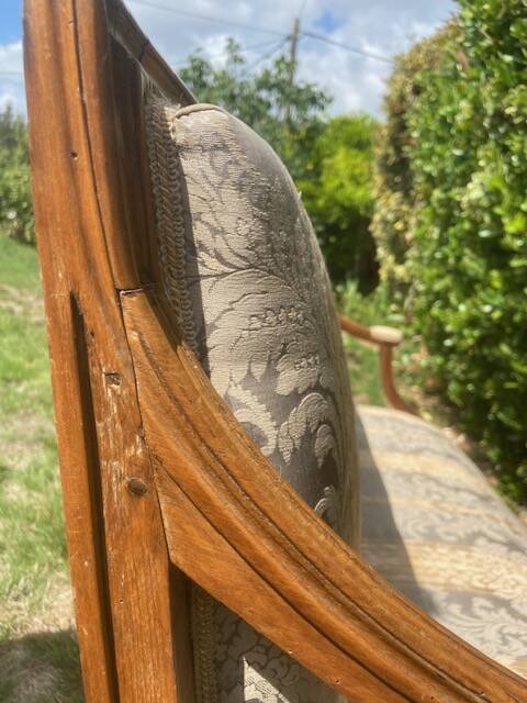 Banquette - Boudoir Sofa in Wood - Louis XVI Period