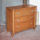 Wooden commode with 3 drawers, storage unit, antique, Art Deco
