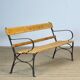 Banc de parc en fer riveté, années 1920